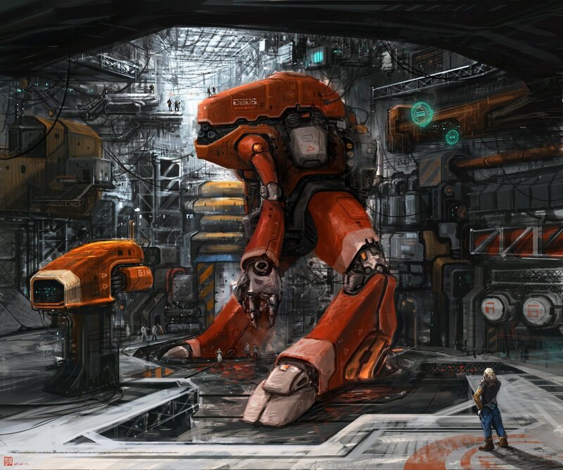 Giant Orange Robot — Dramatic