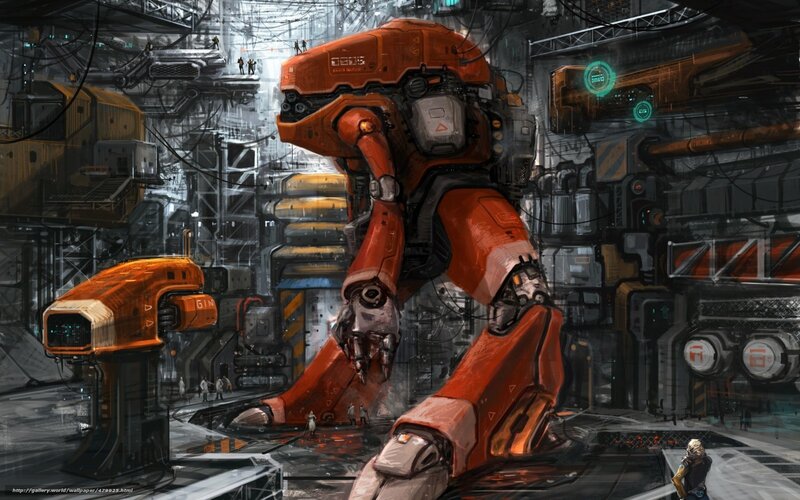 Giant Orange Robot