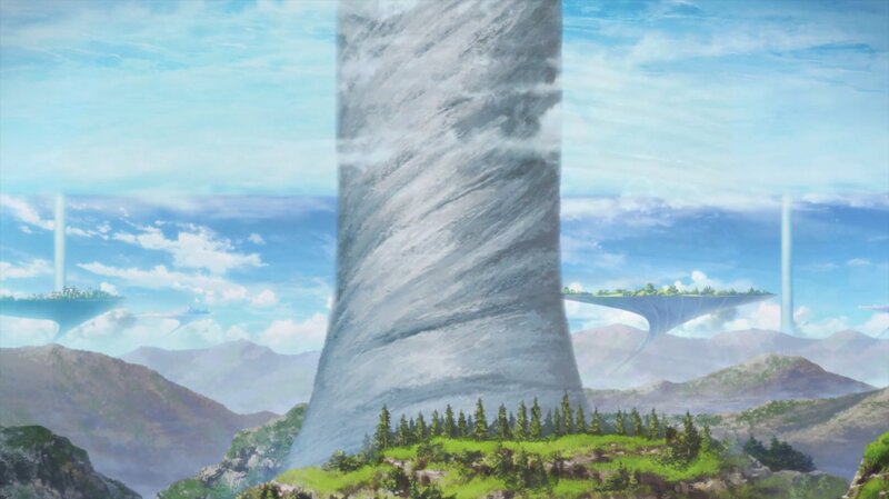 Giant Pillar in Landscape