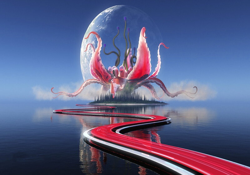 Giant Pink Octopus