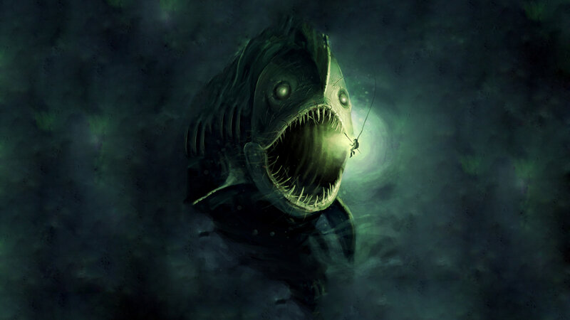 Giant Piranha Fish — Green