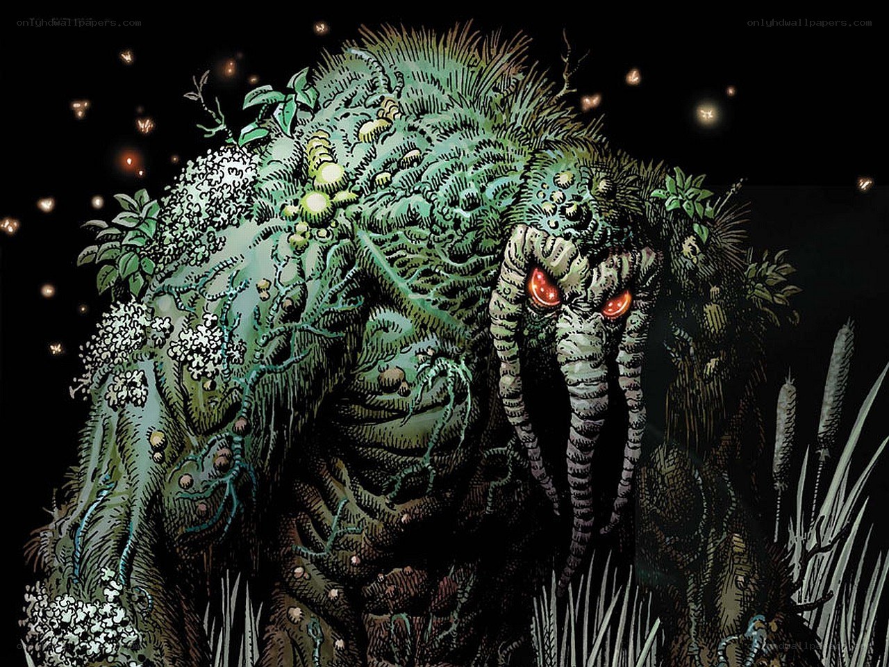 Giant plant monster in forest