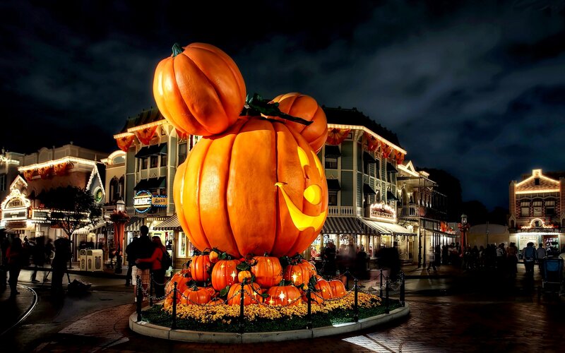 Giant Pumpkin Sculpture — Orange