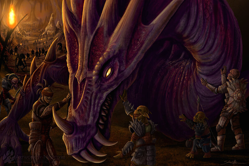 Giant Purple Dragon — Dramatic