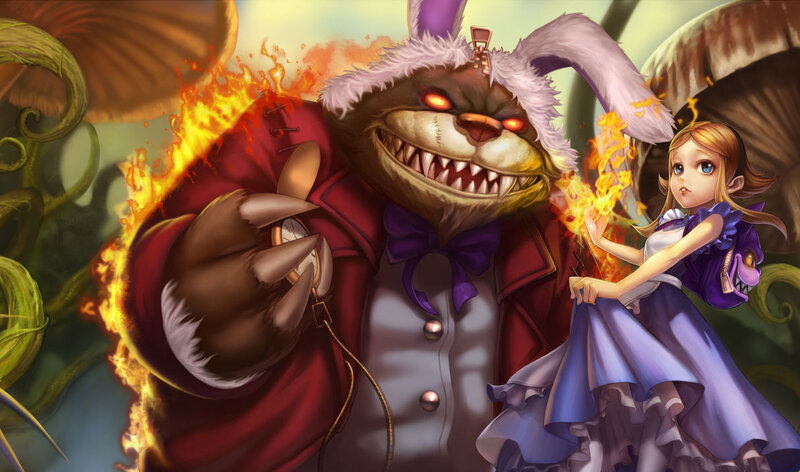 Giant Rabbit and Girl