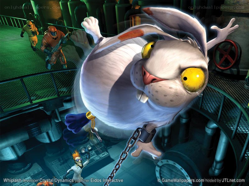 giant rabbit in industrial setting