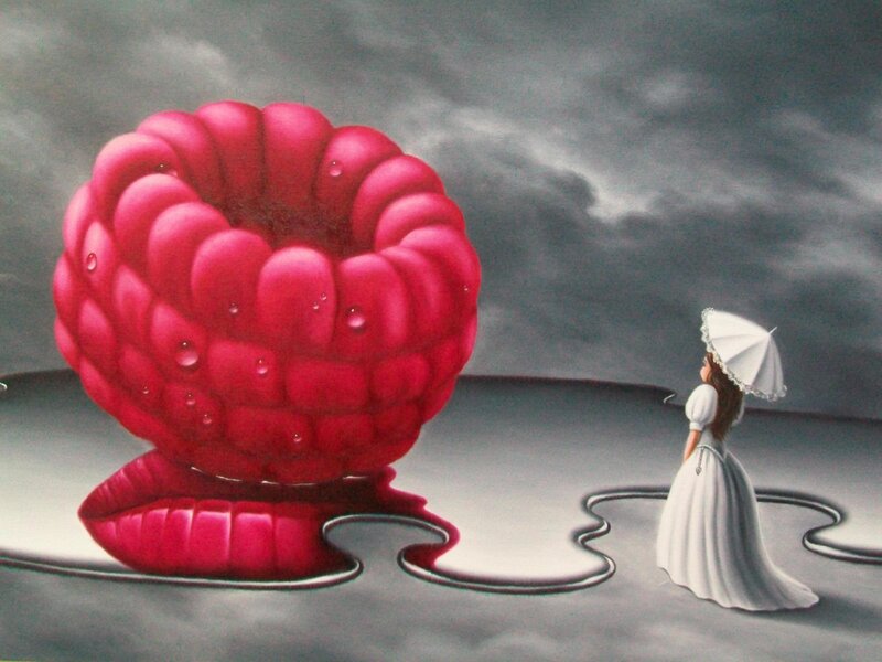 Giant Raspberry with Lips