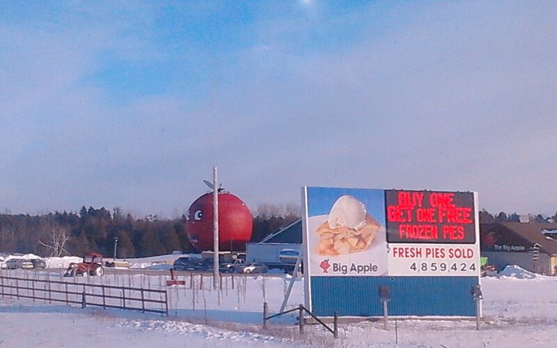 Giant Red Apple Sculpture