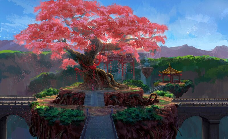 Giant Red-leafed Tree