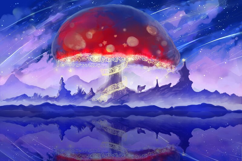 Giant Red Mushroom