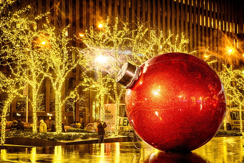 Giant Red Ornament