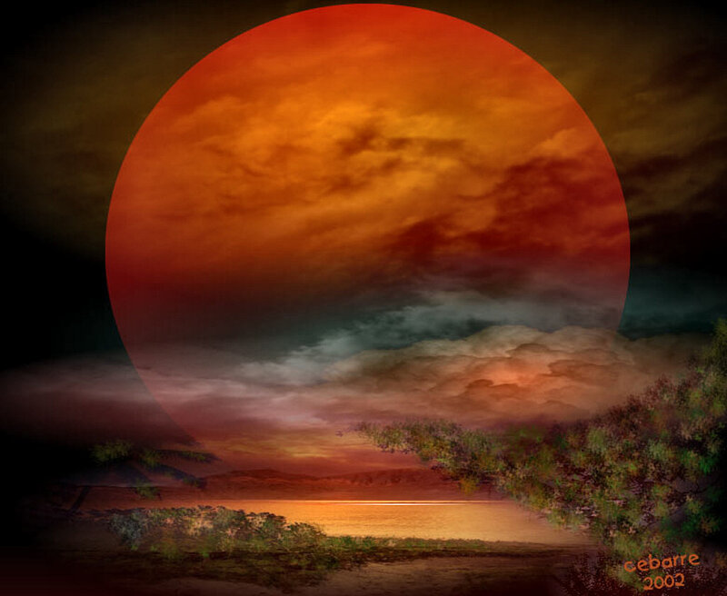 Giant Red Planet