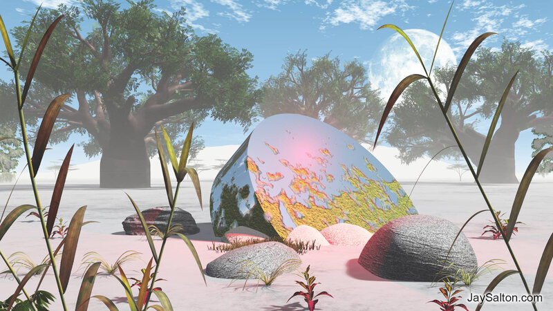 Giant Reflective Rock