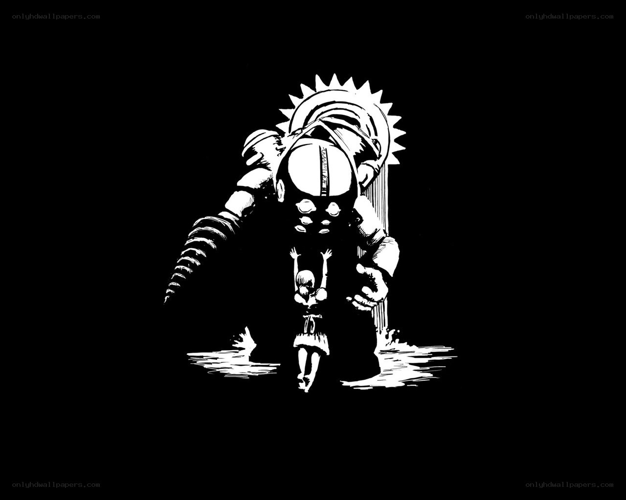 giant robot and child