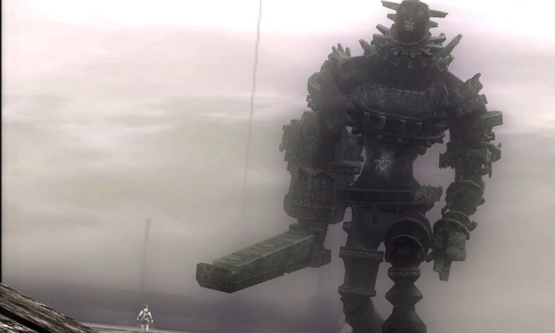 Giant Robot and Small Figure — Gray