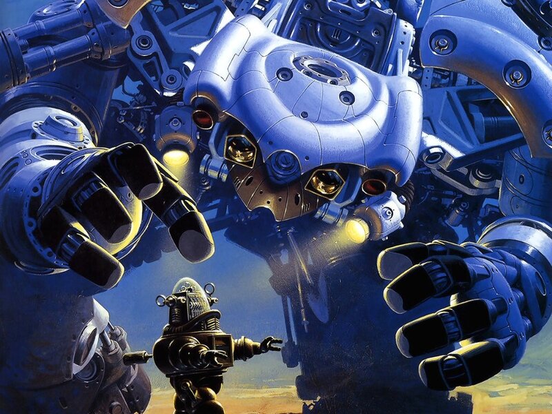 Giant Robot and Small Robot — Blue