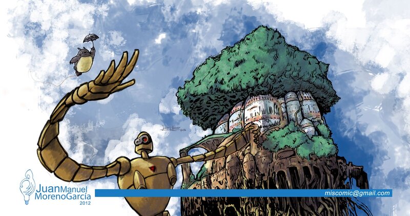 Giant robot and Totoro
