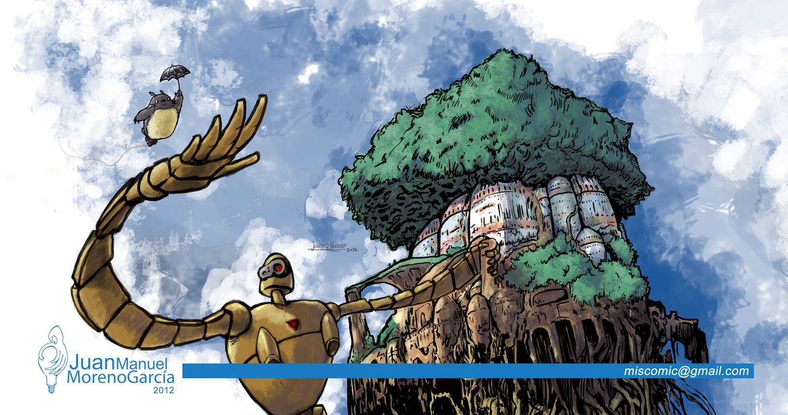 Giant robot and Totoro