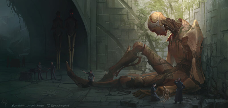 Giant Robot Corpse — Green