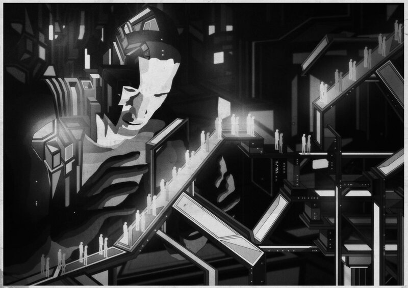 Giant Robot Head — Black