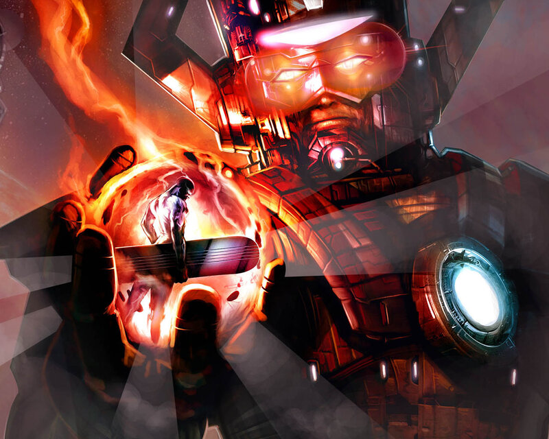 Giant Robot Holding Figure