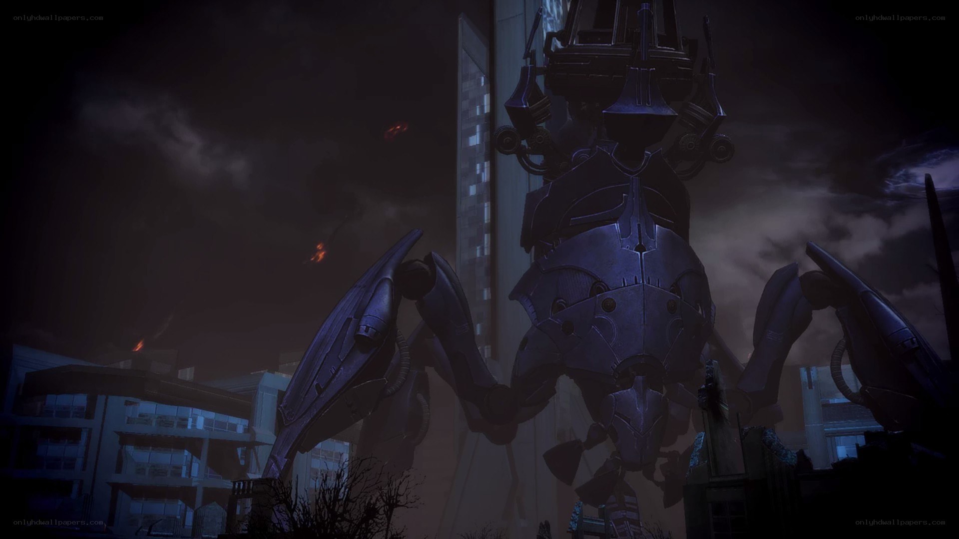 giant robot in a city