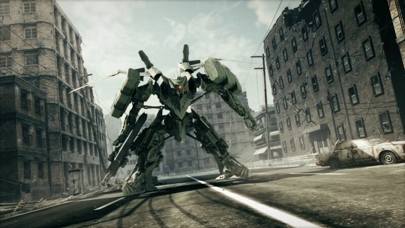 Giant Robot in City — Gray, Apocalyptic, Afternoon