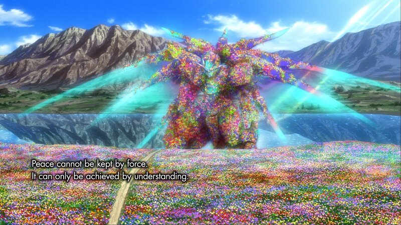 Giant Robot in Field — Blue