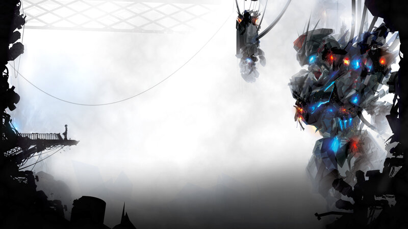 Giant Robot in Fog — Gray