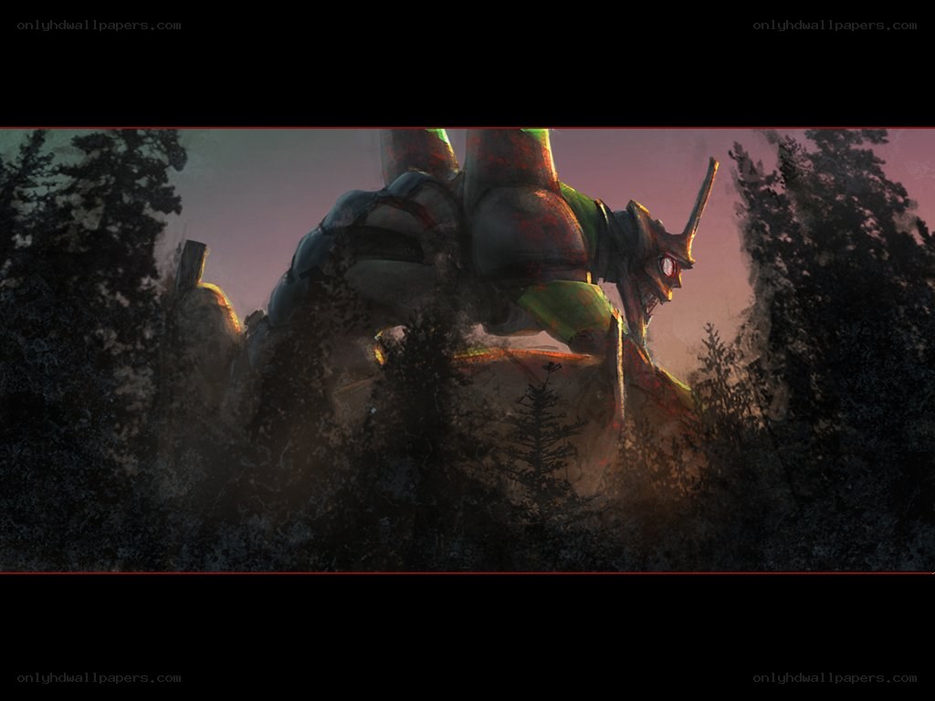 giant robot in forest