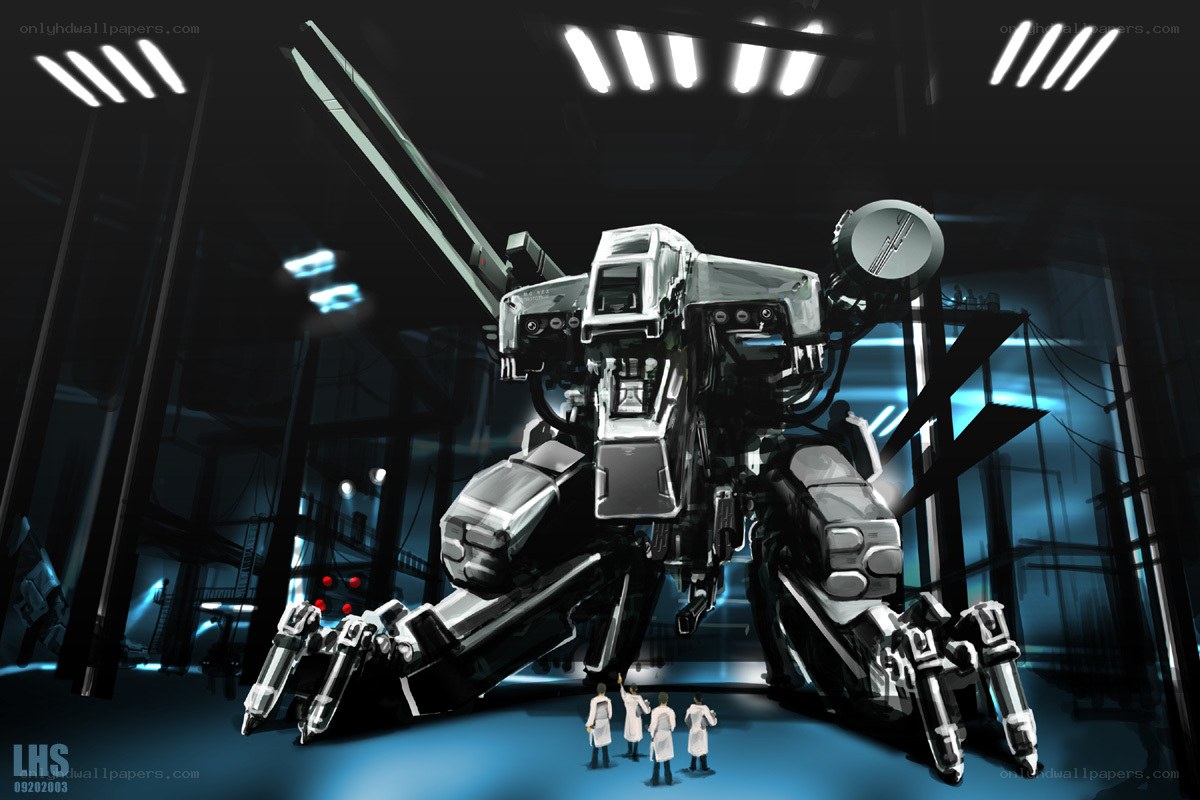 giant robot in lab