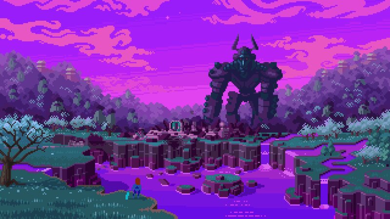 Giant Robot in Landscape
