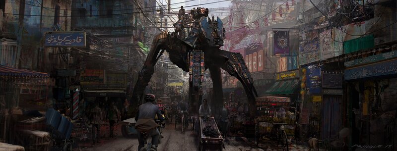 Giant Robot in Market
