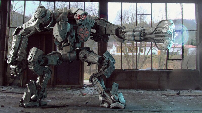 Giant Robot in Ruin — Gray