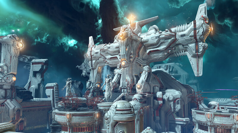 Giant Robot in Ruins — White
