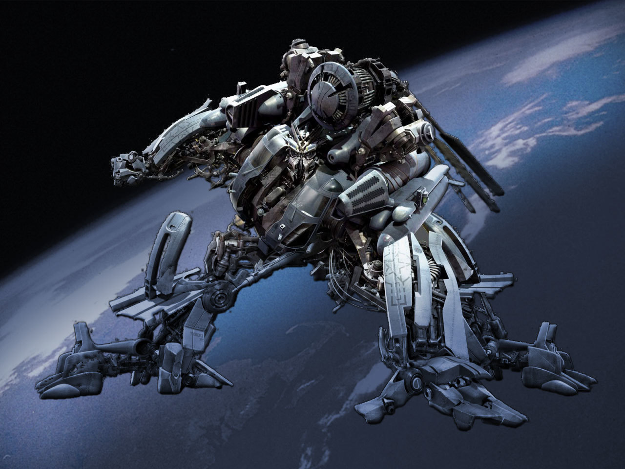giant robot in space