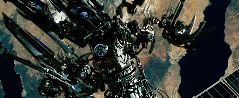 giant robot in space