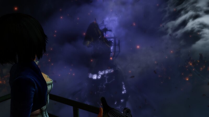 Giant Robot in Storm — Purple