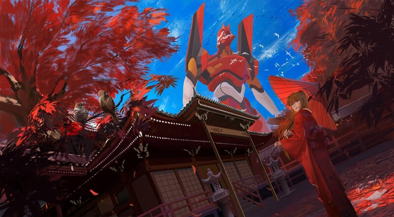 Giant Robot in Temple