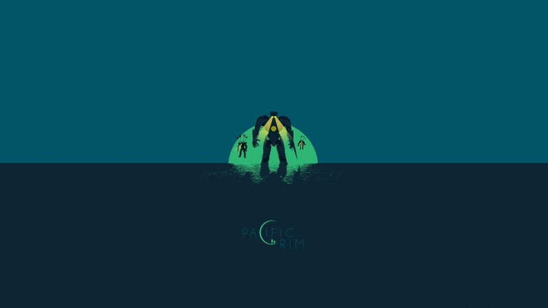 Giant Robot in Water — Teal