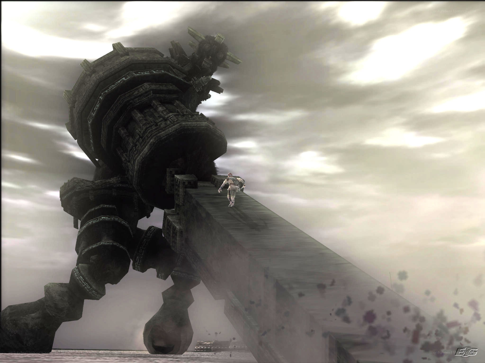 giant robot on a bridge
