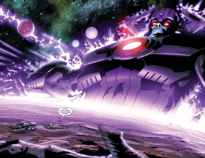 Giant Robot on Alien Planet — Purple