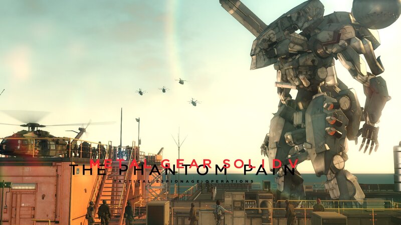 Giant Robot on Ship Deck