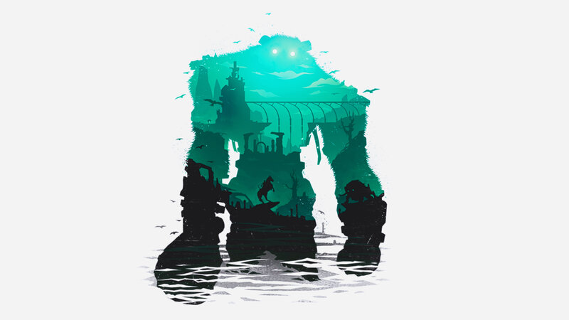 Giant Robot Silhouette — Green