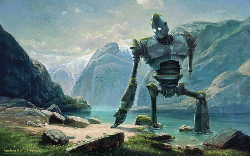 Giant Robot Standing — Green