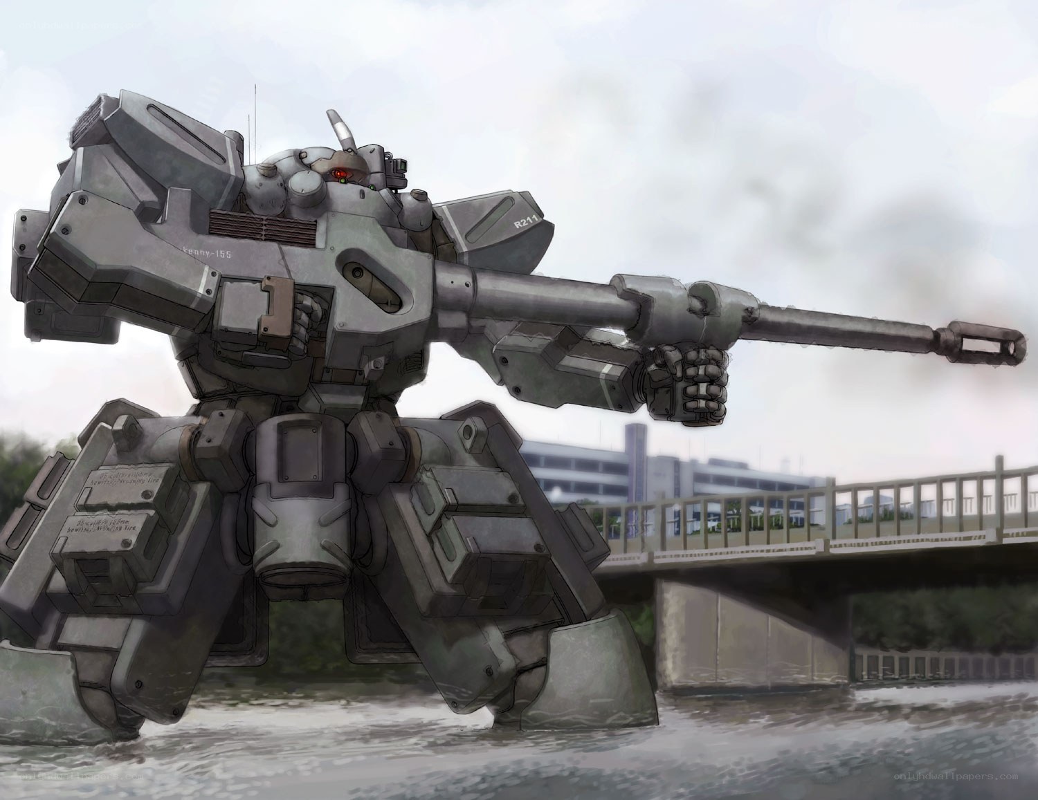 Giant robot with cannon