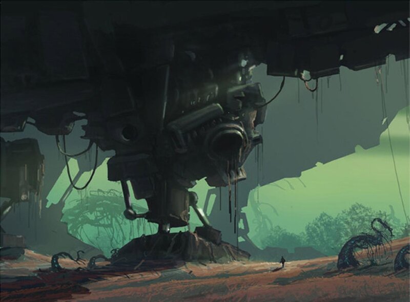 Giant Robot Wreckage — Green