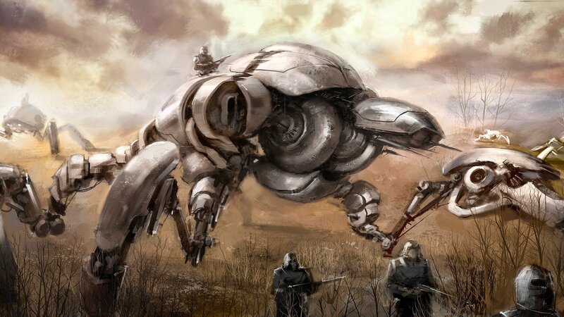 Giant Robots in Battle — Brown
