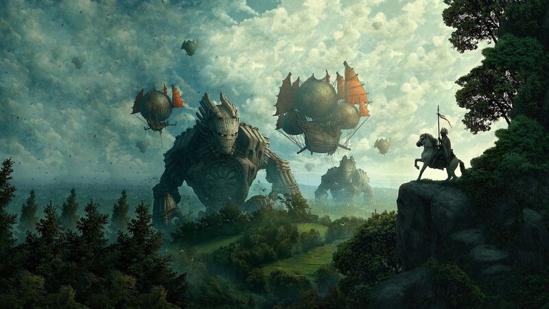 Giant Robots in Forest
