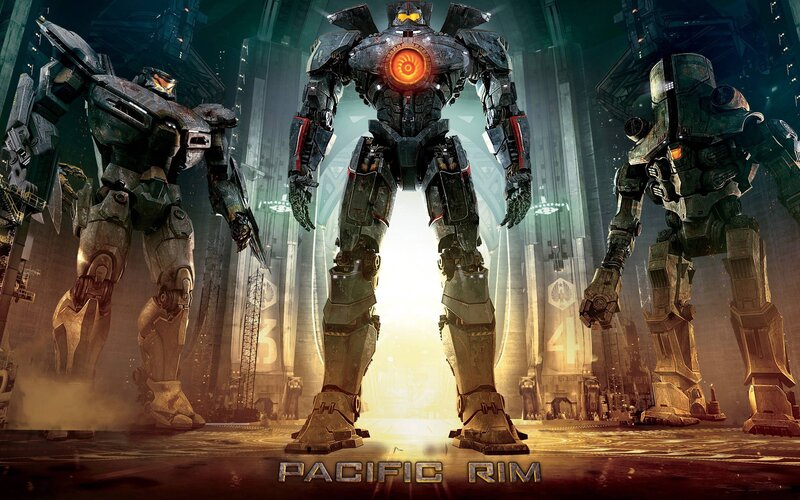 Giant Robots in Hangar — Gray
